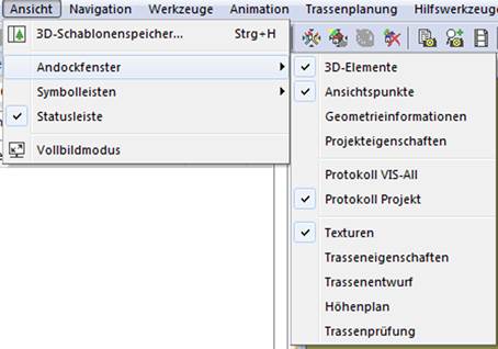 Protokoll-Projekt Menü-Leiste Protokoll-Projekt Menü-Leiste
