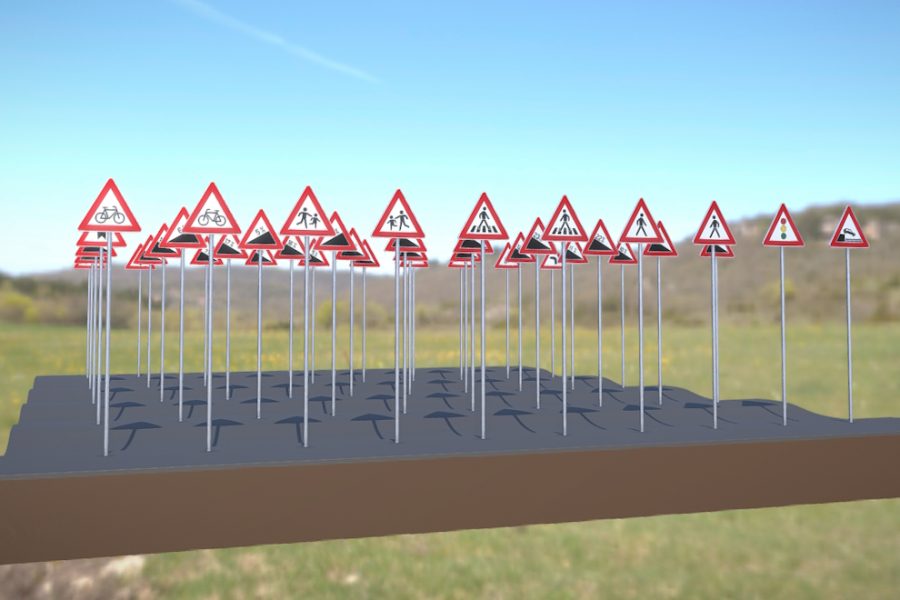 Gefahrezeichen 3d Modelle