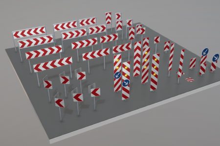 Verkehrseinrichtungen 3d Modelle