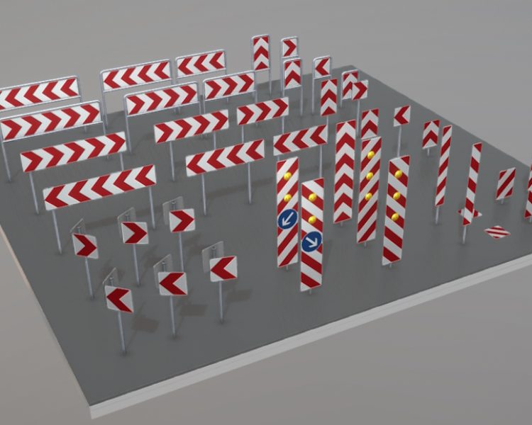Verkehrseinrichtungen 3d Modelle