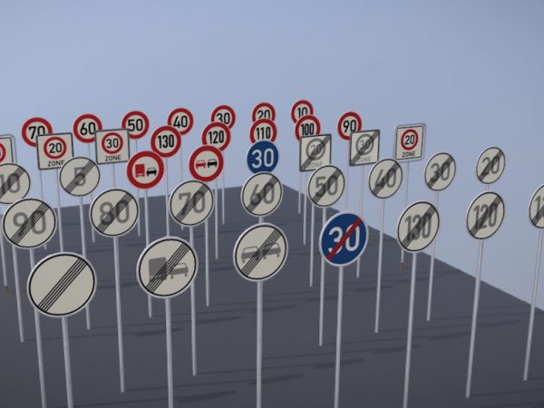 Vorschriftzeichen 3D Modelle