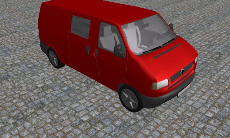 Kostenloses 3D-Modell Transporter – VW Van
