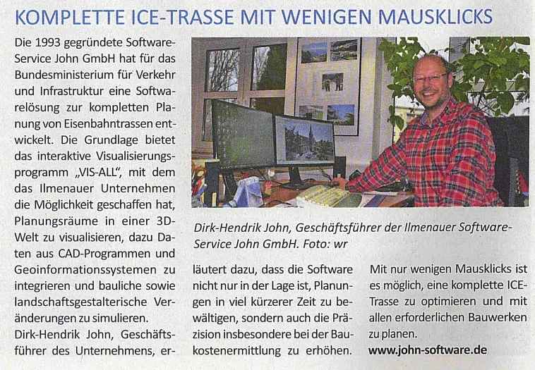 Artikel Komplette ICE-TRASSE mit wenigen Mausklicks