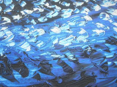 Blaue Verwandlung_1 - 3D Model - Oil Painting_Detail_1