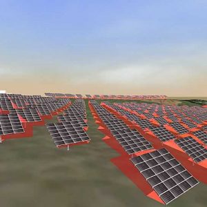 3D Software für Schattenanalyse und Simulation von Freiflächenanlagen -Solaranlage